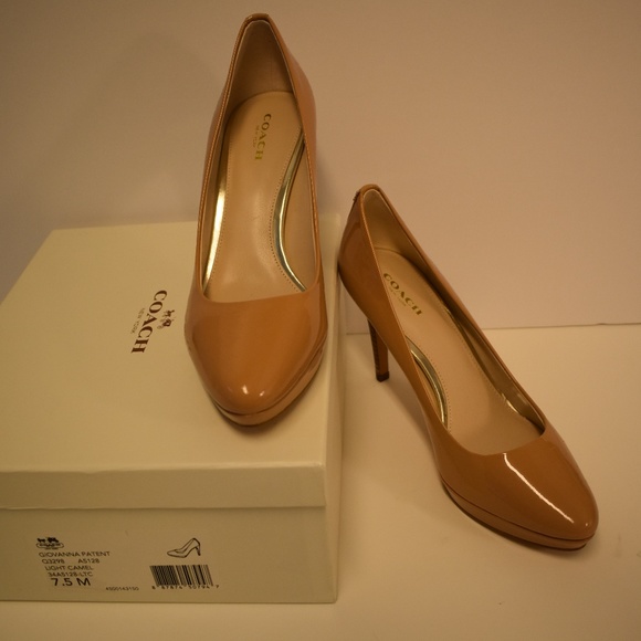 Coach Shoes - NIB Coach Giovanna Patent Leather Heels